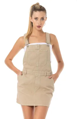 Produktbild von Kurzer Jeansrock für Damen mit Schulterträgern