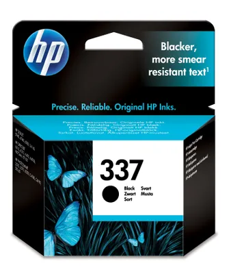 Zdjęcie produktu dla HP 337 oryginalny wkład atramentowy czarny, Standardowa wydajność, Czarny, Tusz na bazie pigmentu, 1 szt., 420 stron(y)