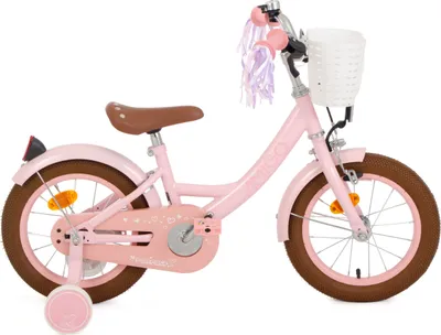 Produktbild von AMIGO Kinderfahrräder Mädchen Perfect 14 Zoll 22 cm Mädchen Rücktrittbremse Rosa