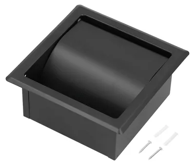 Immagine prodotto di Portarotolo da incasso in acciaio inossidabile, colore nero