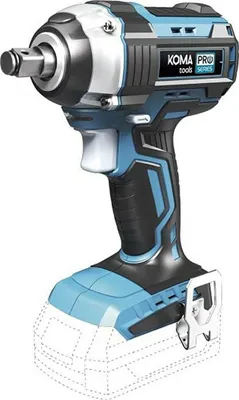 Zdjęcie produktu dla KOMA TOOLS Bezszczotkowy klucz udarowy 20 V - 280 Nm - Bez akumulatora i ładowarki