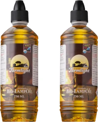 Produktbild von 2 x 750 ml Moritz  Lampenöl Citronella Farmlight für Fackeln Öllampen Sturmlaternen Wandfackeln