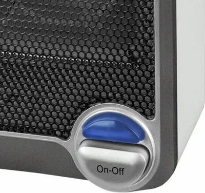 Zdjęcie produktu dla Euromac Fanheater 600, Grzejnik/wentylator, Podłoga, Stół, Czarny, Biały, Plastik, Przyciski, 600 W