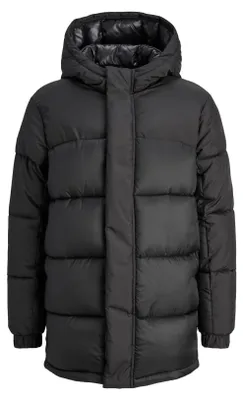 Zdjęcie produktu dla Jack & Jones 12283817_2161_152, Puchówka, Uni , Dorosły, Zamek błyskawiczny, Poliester, Nylon, Czarny