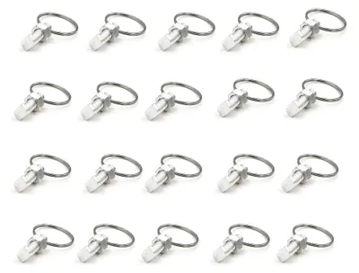 Produktbild von 20 Sets Gewächshausschrauben und Ringe für Pflanzenclips von Kletterpflanzen