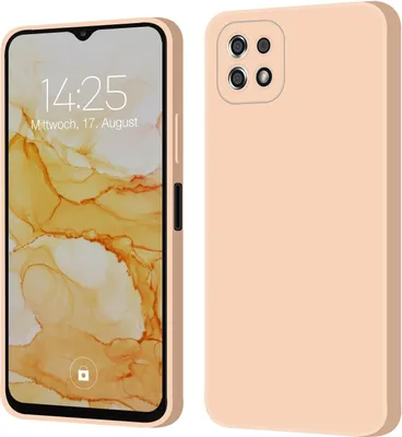 Produktbild von Hülle für Samsung Galaxy A22 5G Case Cover Bumper Silikon Softgrip Schutzhülle Farbe: Rosa