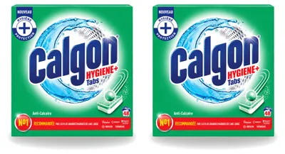 Productafbeelding van 2 x Calgon wasmachinereiniger tabletten - Bescherming tegen kalkaanslag - Voordelige verpakking - 2 stuks