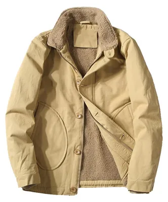 Productafbeelding van Gewatteerde Winterjas voor Heren in Khaki