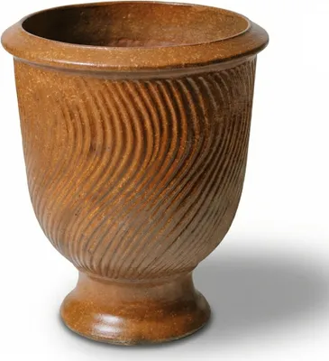 Produktbild von Provencelia Keramik Pflanzkübel Morgane Bronze, Ø42 x H52 cm, frostbeständig, handgefertigt, glasiert, Outdoor, Garten, Terrasse, winterfest