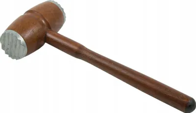Zdjęcie produktu dla Tłuczek młotek DO MIĘSA dwustronny drewniany 30cm BRĄZOWY do kotletów
