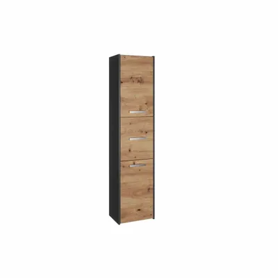 Immagine prodotto di Armadietto stretto da bagno MARGO - rovere artisan / antracite