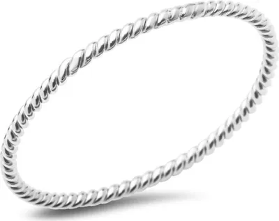 Produktbild von JEWLIX Ring für Damen im Kordeldesign aus Sterlingsilber