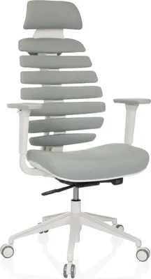 Obrázok produktu pre hjh OFFICE Profesionálna kancelárska stolička ERGO LINE W Ergonomická kancelárska stolička s podrúčkami Látka Moondust Otočná stolička do kancelárie, domácnosti