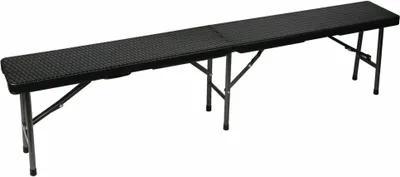 Image de Banc Pliant - Motif Rotin - 180 X 25 X 43 Cm