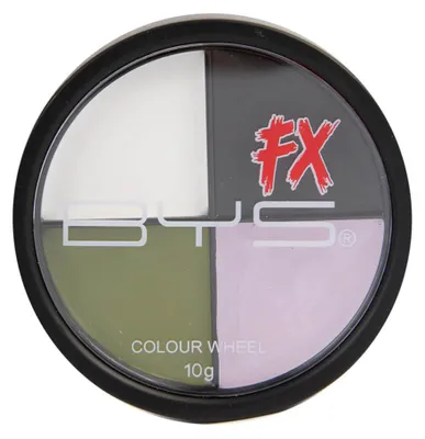 Productafbeelding van 4-kleuren zombie make-up palette, Halloween, 10g - universele maat, AI-gegenereerde afbeelding