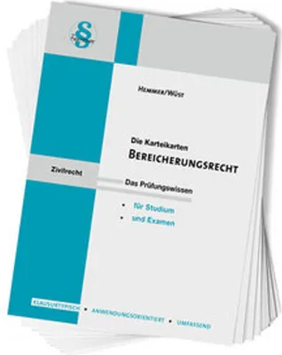 Image de Karteikarten Bereicherungsrecht