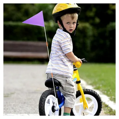 Produktbild von Fahrradfahnenmast für den Außenbereich, Violett