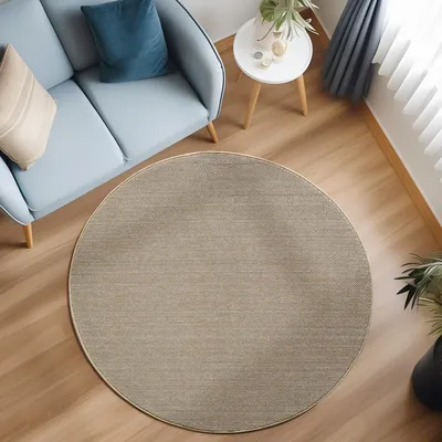 Zdjęcie produktu dla Ayyildiz | Okrągły Dywan Uniwersalny Loom - 160 cm - Beżowy - Odporny na Wodę - Antyelektrostatyczny