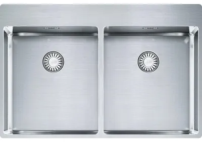 Produktbild von FRANKE Spüle BOX BXX 220-36-36 A mit Druckknopfventil Edelstahl massiv
