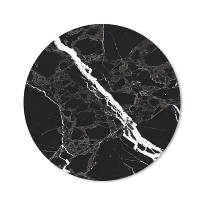 Produktbild von MuchoWow® Mauspad Mousepad Marmor - Schwarz - Weiß - Muster 40x40 cm - Mousepads - Maus Mat - Pad - Mausunterlage - Schreibtisch Accessoires