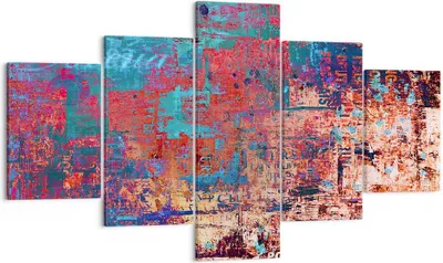 Produktbild von Bild auf Leinwand - Leinwandbild - Graffiti modern - 125x70cm - Wand Bild - Wanddeko - Wandbilder - Leinwanddruck - Bilder - Kunstdruck - Wanddekoration - Leinwand bilder - Wandkunst - EA125x70-3648