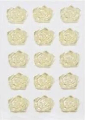 Immagine prodotto di Roselline di strass autoadesive, 15 pezzi (scuola e cancelleria, creativo)