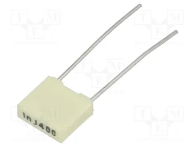 Produktbild von 10x Kondensator: Polyester Rastermaß: 5mm 1nF 200VAC 400VDC 5% R82MC1100DQ50J Pol