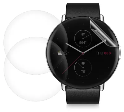Produktbild von kwmobile 3x Transparente Displayschutzfolie kompatibel mit Amazfit Zepp E (Circle) - Schutzfolie für Fitness Tracker Displayschutz