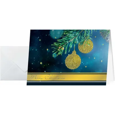 Produktbild von SIGEL DS065 Weihnachts-Karten (inkl. Umschläge), Golden Glitter, A6 (A5), 10+10 Stück