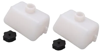 Obrázok produktu pre 1 pár bielych tesnení do palivovej nádrže s objemom 1 l, vhodné pre štvorkolky, ATV, pitbiky, Pocket Rocket a skútre s objemom 43, 47 a 49 cm³