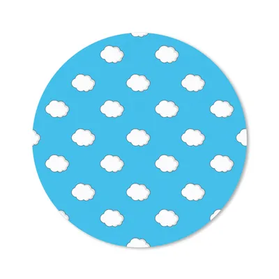 Produktbild von MuchoWow® Mauspad Mousepad Sommer - Wolken - Blau 20x20 cm - Mousepads - Maus Mat - Pad - Mausunterlage - Schreibtischmatte