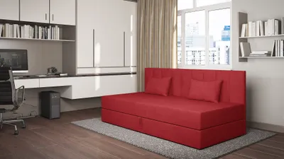 Obrázok produktu pre Váľanda s úložným priestorom 90x200 ALAMO 1 - červená