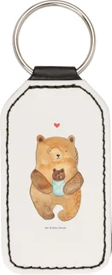 Produktbild von Mr. & Mrs. Panda schlüssel anhänger Bär Baby - Weiß - Geschenk, Mutter, für, Taschenanhänger, Geburtstag, Schlüsselanhänger, Geburt, Teddy, Mit Spruch, schlüsselbund