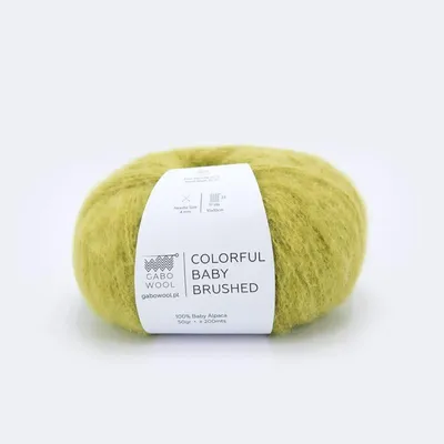 Zdjęcie produktu dla Włóczka Gabo Wool Colorful Baby Brushed 7178 / limonka