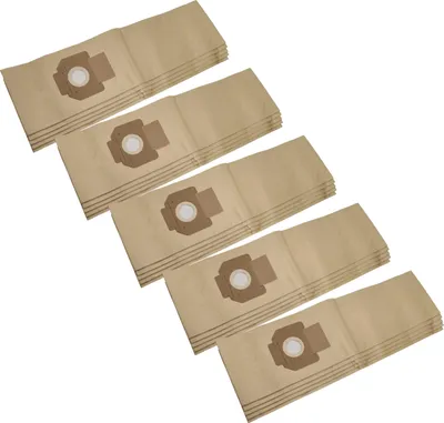 Produktbild von vhbw 25x Staubbeutel kompatibel mit Festo SR 5, 6 Staubsauger - 38cm x 22cm braun