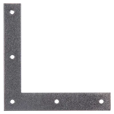 Produktbild von Eckwinkel 120x120x20mm schwarzdiamant duplexbeschichtet Alberts 301620