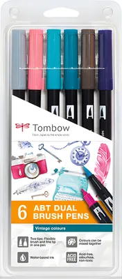 Immagine prodotto di Tombow ABT-6P-5ABT Set di 6 colori vintage