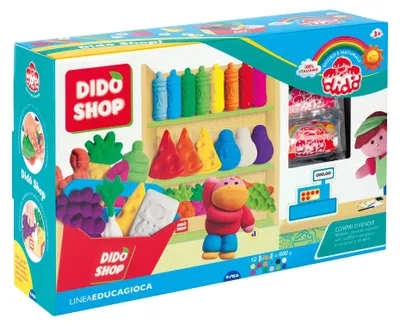Productafbeelding van F.I.L.A. Didò Shop, Klei, Meerdere kleuren, Voor kinderen, 12 stuks, Zakje, 12 kleuren