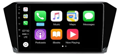 Image de Radio Android 8+256 Go pour VW Passat B8 2015-2018 : mise à niveau CarPlay, GPS, navigation, Bluetooth, commandes au volant