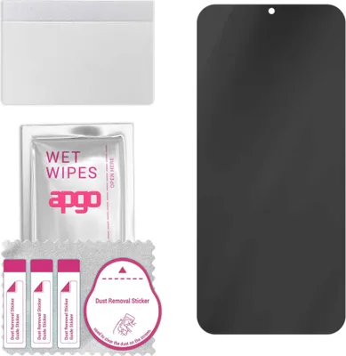 Produktbild von apgo Hybrid Privacy Schutzglas, Matt, kompatibel mit Ulefone  Power Armor 18, Anti-Spy, toller Ersatz für Hartglas, kratzfester Displayschutzglas, Displayschutz, Full Glue