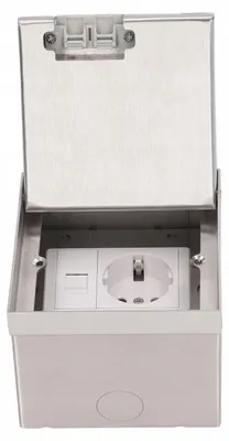 Obrázok produktu pre Skrytá podlahová elektrická zásuvka 16A 4000W vstavaná z nerezu