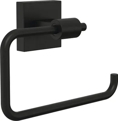 Image de Porte-papier hygiénique, laiton, mat, noir