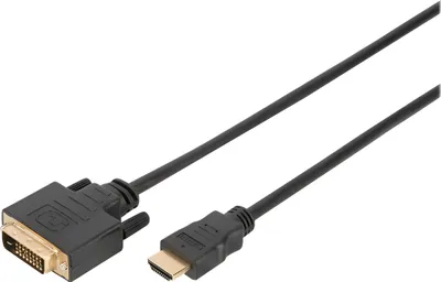 Produktbild von DIGITUS HDMI Adapterkabel HDMI-A - DVI schwarz 2,0 m