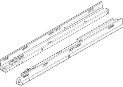 Produktbild von BLUM TANDEMBOX Korpusschiene BLUMOTION M, NL500mm, 30kg