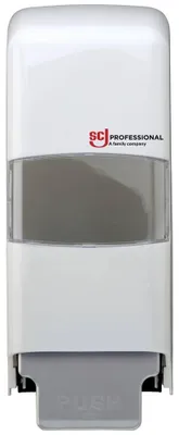 Spender für Container, weiß, mit Schloss, 1 Stück