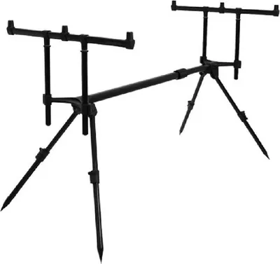 Produktbild von DELPHIN BRONX, Rodpod, schwarz, für 3 Ruten, 870000326