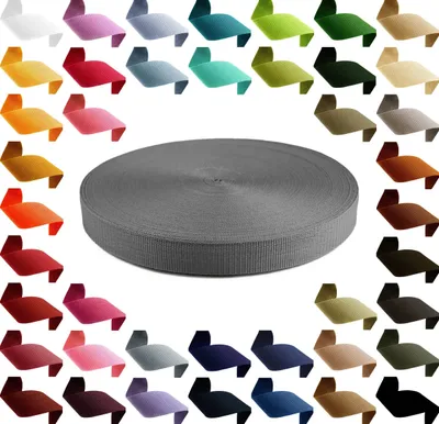 Produktbild von Gurtband 12m PP Polypropylen 30mm breit 1,3mm stark Gurt Tragband 45 Farben