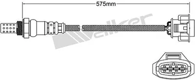 Produktbild von VEGAZ Lambdasonde für OPEL Meriva A (X03) 575mm ULS-427