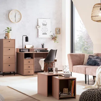 Produktbild von Jugendzimmer Set 4-teilig in apricot SARNY-80 mit Couchtisch
