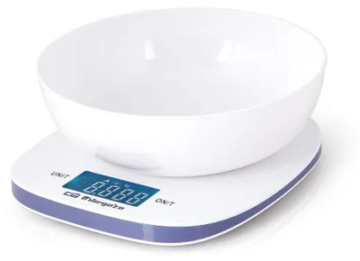 Obrázek produktu pro Kuchyňská váha digitální - Váha 5 kg - Bílá - S váženou miskou 1,5 l